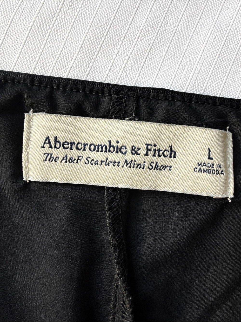 Abercrombie & Fitch Scarlett Mini Skort Black Faux Leather Size L - Picture 2 of 7